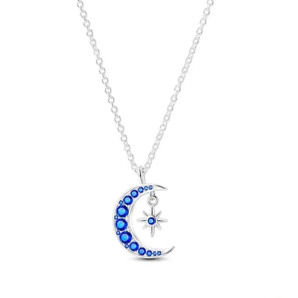 Radiate Timeless Elegance: Round CZ Pendant Necklace (925 Sterling Silver) - Kjn013 - Necklaces