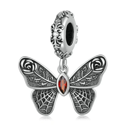 Vintage Butterfly Charm - Sterling Silver Pendant for Bracelets & DIY jewellery - Charms