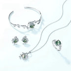 Nature’s Embrace: Adjustable Sterling Silver Moss Agate Ring Rings