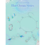 925 Sterling Silver Seastar And Shell Pendant Anklet | Simple Chain Foot Jewelry For Women | Platinum Plated Summer