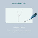 Angelic Elegance: Sterling Silver Angel Wing Necklace Necklaces