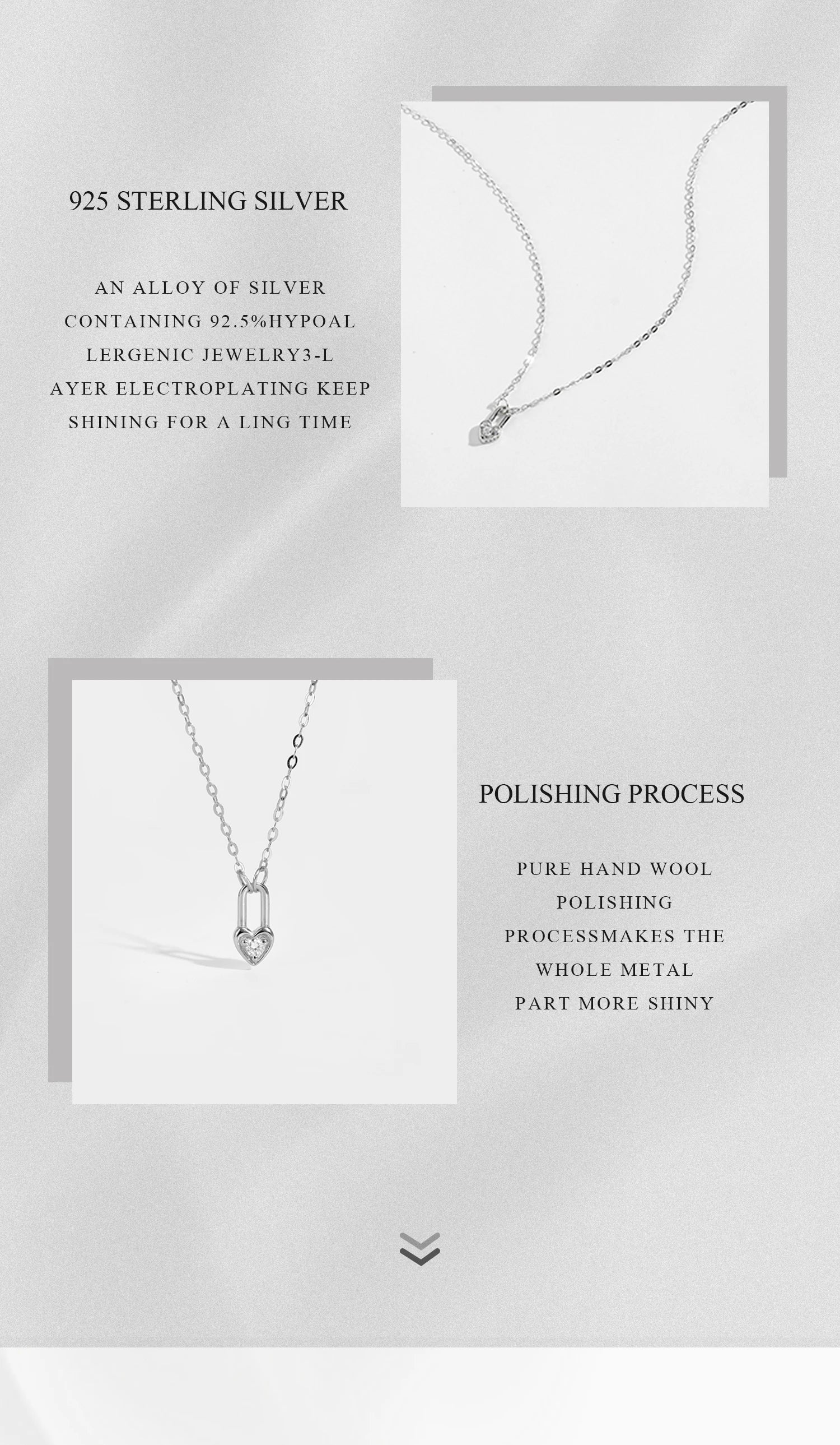 Heartfelt Sterling Silver Pendant Necklace - Necklaces