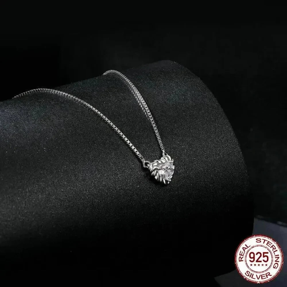 Make Her Heart Sparkle with Love: Stunning Moissanite Necklace - Necklaces