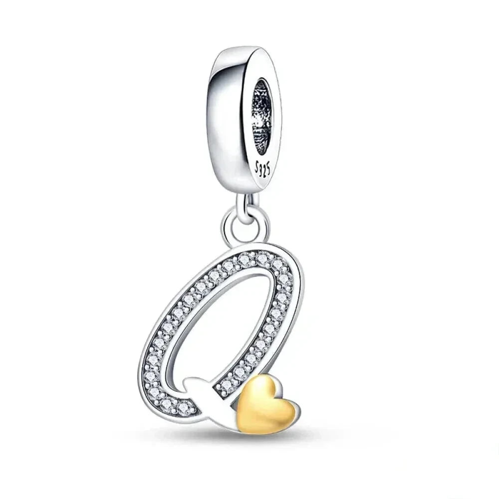 Spell It Out with Style: Alphabet Charms for Bracelets (925 Silver) - Q