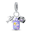 Travel Diary Sterling Silver Charm Charms
