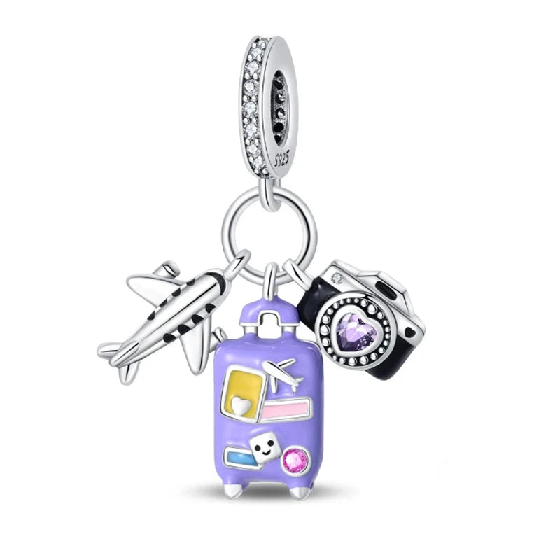 Travel Diary Sterling Silver Charm - Charms