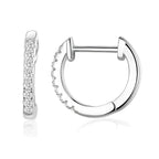 14K Gold Plated 925 Sterling Silver Cubic Zirconia Cuff Earrings Trendy and Chic