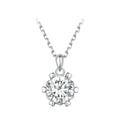 Stunning 1 Carat Moissanite Pendant Necklace | 925 Sterling Silver | Wedding & Bridal Fine Jewelry / Ct Necklaces