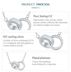 Connected Hearts: Sterling Silver Star/Heart/Cat Pendant Necklace Necklaces