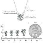 Lucky Charm Sterling Silver Horseshoe Necklace With Sparkling Moissanite Necklaces