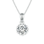 Stellar Shine 1ct Moissanite Sterling Silver Pendant Necklace Necklaces