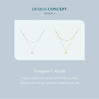 925 Sterling Silver Heart Pendant Necklace Elegant Double Layer Choker For Women Bsn168 Necklaces