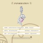 Genuine 925 Sterling Silver Pet Dog Charm For Bracelet Poodle Dachshund Pendant Charms