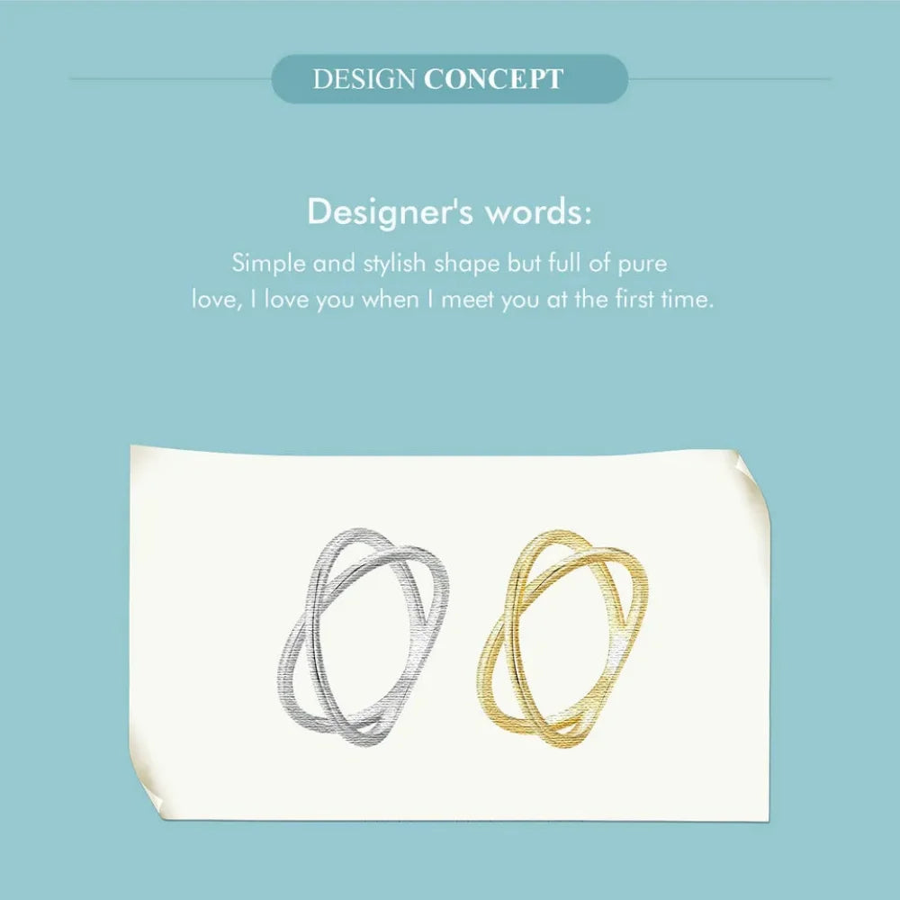 Breathtaking 14K Gold Plated X Ring - Elegant Minimalist 925 Sterling Silver Cross for Women - Promise jewellery SCR543