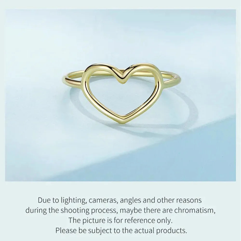 Exquisite 925 Sterling Silver Heart Rings for Women - Romantic Statement jewellery