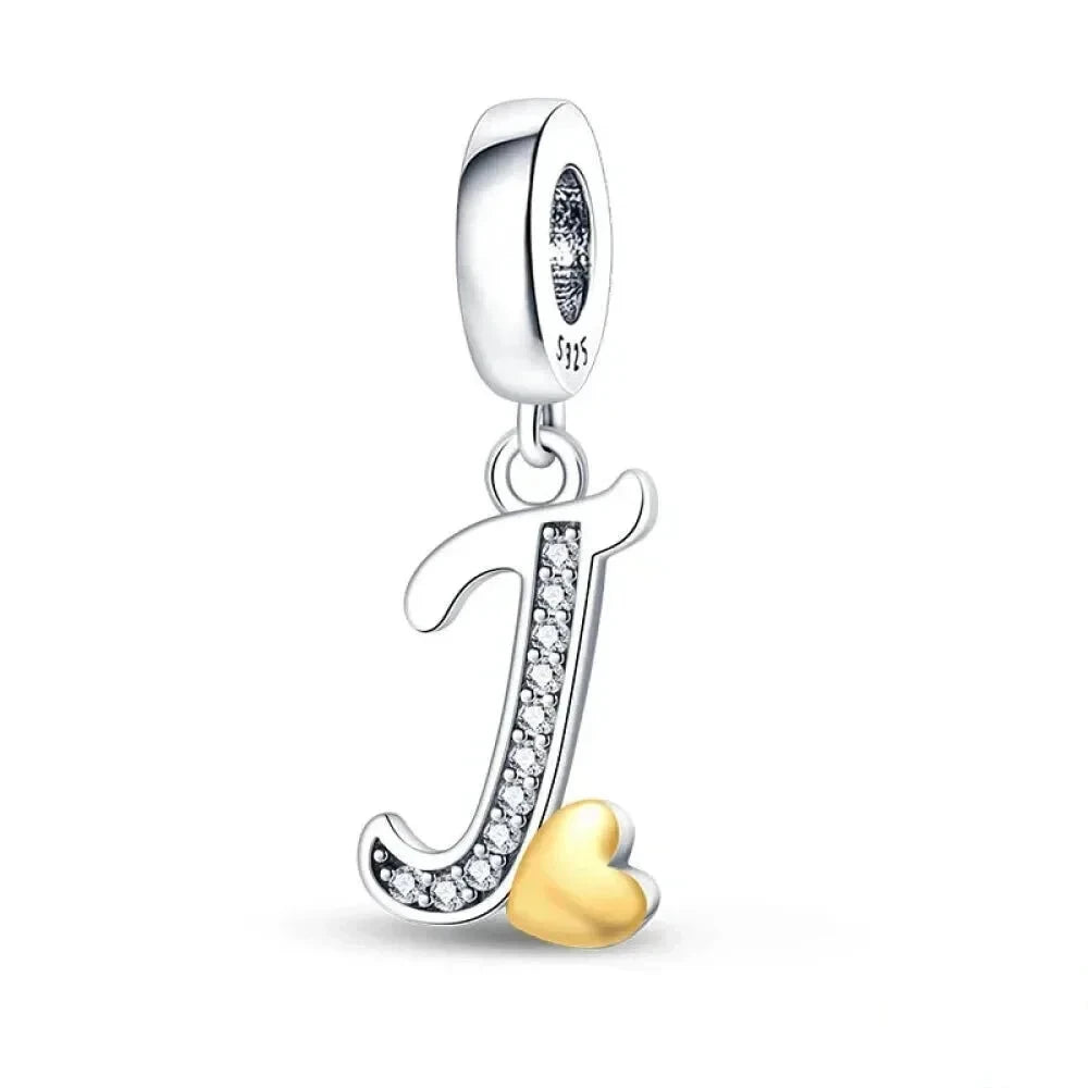 Spell It Out with Style: Alphabet Charms for Bracelets (925 Silver) - J