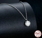 Dazzling 0.8ct Moissanite Sterling Silver Pendant Necklace Necklaces