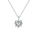 Dazzling 0.8ct Moissanite Sterling Silver Pendant Necklace Necklaces