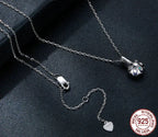 Petal Perfection 1ct Moissanite Sterling Silver Pendant Necklace Necklaces
