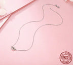 Connected Hearts: Sterling Silver Star/Heart/Cat Pendant Necklace Necklaces