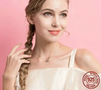 Connected Hearts: Sterling Silver Star/Heart/Cat Pendant Necklace Necklaces