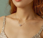 Connected Hearts: Sterling Silver Star/Heart/Cat Pendant Necklace Necklaces