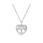 Heart of Nature Sterling Silver Tree Life Pendant Necklace Necklaces