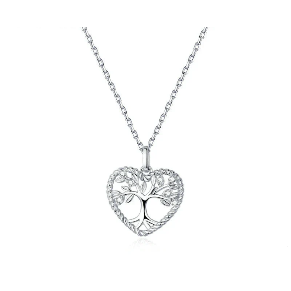 Heart of Nature Sterling Silver Tree Life Pendant Necklace - Necklaces