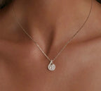 Dazzling 1ct Moissanite Sterling Silver Pendant Necklace Necklaces