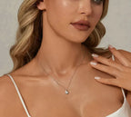 Glamorous Gem 1ct Moissanite Sterling Silver Pendant Necklace Necklaces