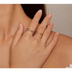 Breathtaking 14K Gold Plated X Ring Elegant Minimalist 925 Sterling Silver Cross For Women Promise Jewelry Scr543 Rings