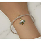 Buzzing With Charm: 925 Silver Lemon Bee Pendant For Bracelets & Bangles Charms