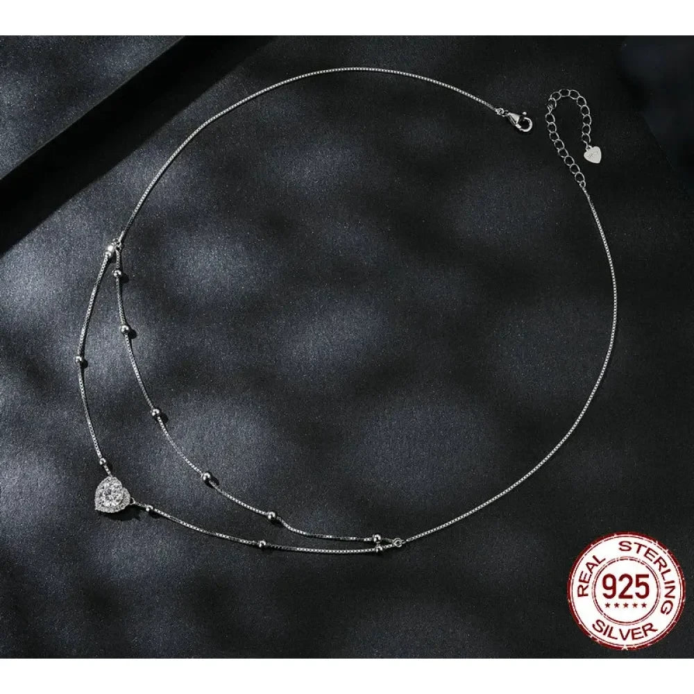 Capture Her Heart with Dazzling Brilliance: 1CT Moissanite Necklace - Necklaces