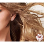 Charm And Elegance: 925 Sterling Silver Pearl Beads Screw Stud Earrings