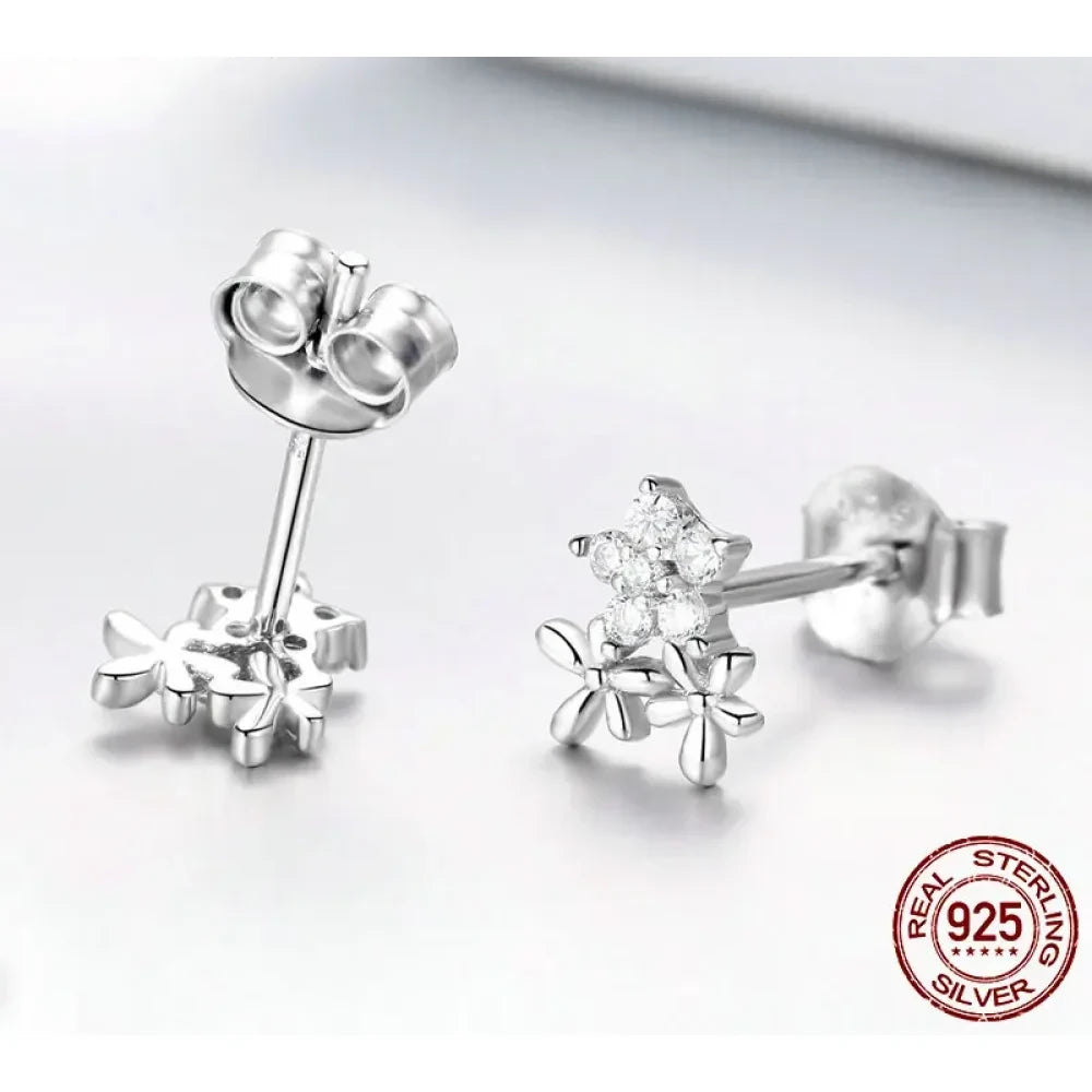 Dazzling Starry Night: 925 Silver Necklace & Ring Set with Cubic Zirconia - Jewelry Sets