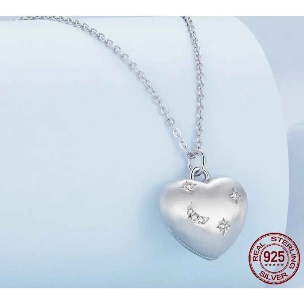 Engrave Your Love: Sterling Silver Heart Pendant Necklace with Birthstone - Engravable Necklaces