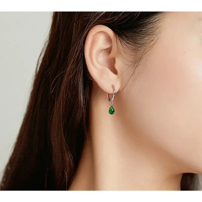 Exquisite ISHWAR Water Drop Earrings | 925 Sterling Silver | 4 Colors | Statement jewellery SCE1018