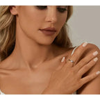 Ignite Love’s Passion: Heart Shaped Moissanite Solitaire Engagement Ring Rings