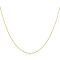 Authentic Gold Color 925 Sterling Silver Basic Cable Chain Necklace Sca016 Plated / 40Cm Necklaces