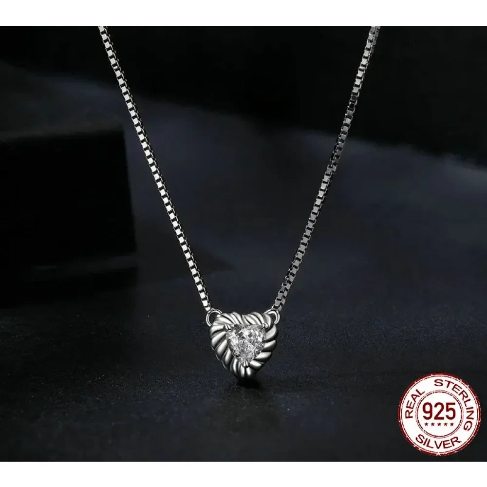 Make Her Heart Sparkle with Love: Stunning Moissanite Necklace - Necklaces